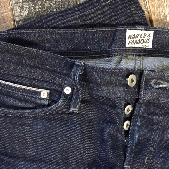 Naked & Famous Denim Other - Naked & Famous button fly jeans. Size 33.
